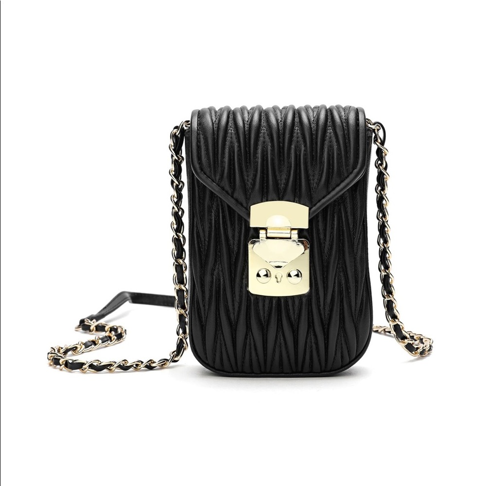 Made in France*Sheepskin Leather Phone Bag 🔥🔥LUXURY!❤️ Go with your Chanel purse